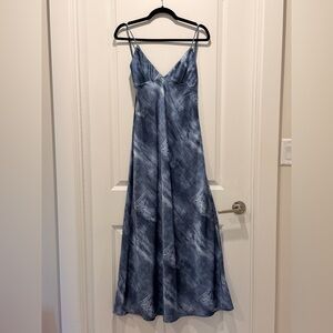 Zara Blue Tie-Dye Maxi Dress